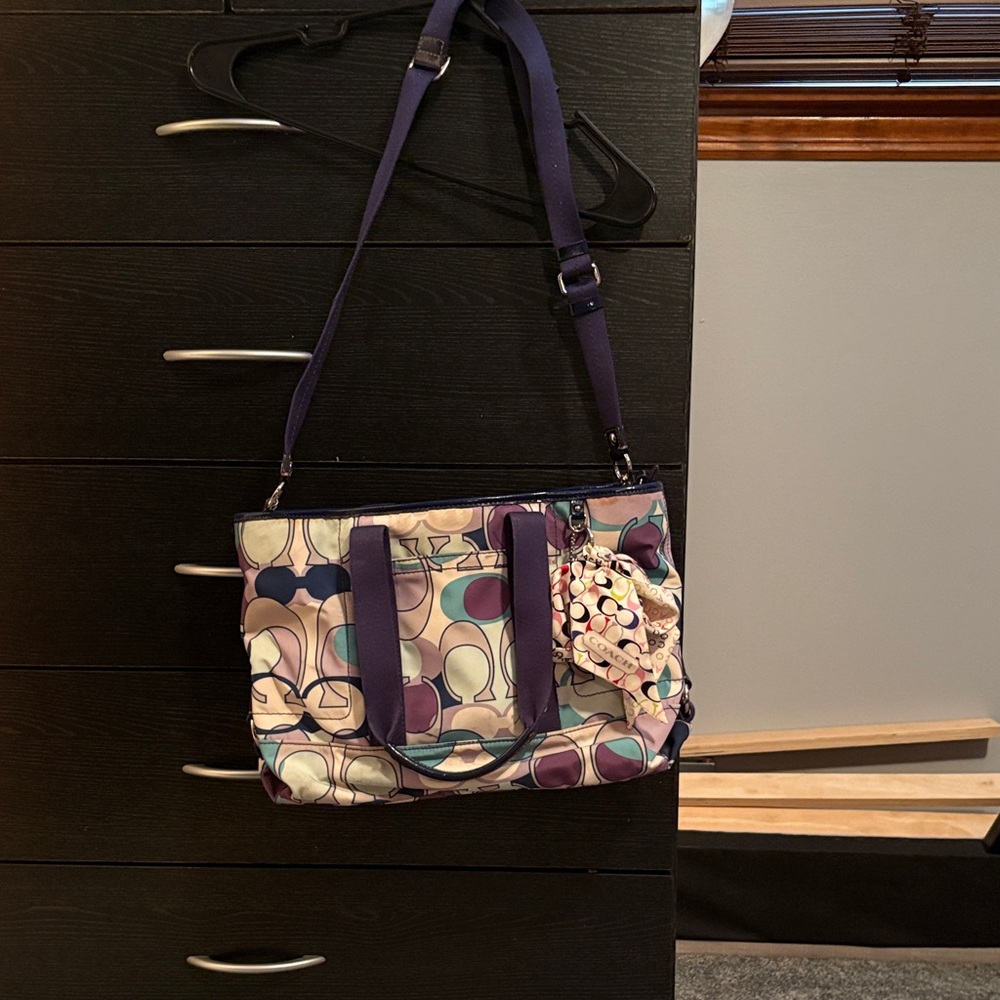 Coach Multicolor Patterned Shoulder Bag